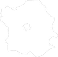 Fejer Hungary outline map vector