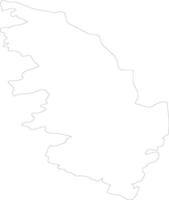 Corse-du-Sud France outline map vector