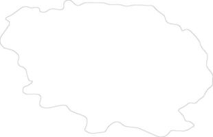 Creuse France outline map vector