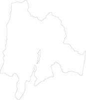Cundinamarca Colombia outline map vector