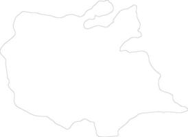 East Azarbaijan Iran outline map vector