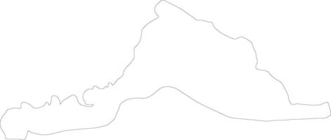 Geylegphug Bhutan outline map vector