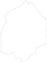Cuyuni-Mazaruni Guyana outline map vector