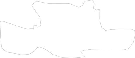 East Dunbartonshire United Kingdom outline map vector