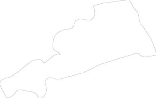 Fermo Italy outline map vector