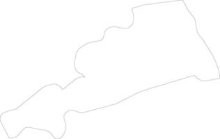 Fermo Italy outline map vector