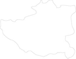 diber Albania contorno mapa vector