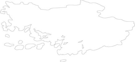 Finland Proper Finland outline map vector