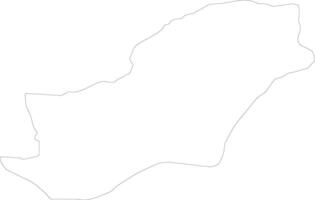 Golestan Iran outline map vector