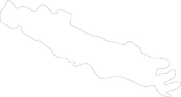 Cremona Italy outline map vector