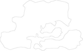 Csongrad Hungary outline map vector