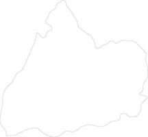 Cotopaxi Ecuador outline map vector