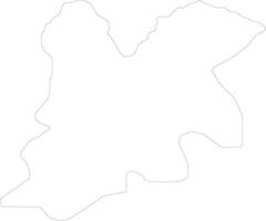 Dinguiraye Guinea outline map vector