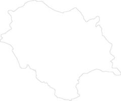 Himachal Pradesh India outline map vector