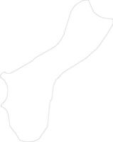 guam guam contorno mapa vector