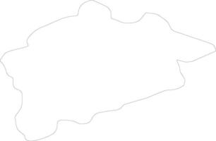 Guelma Algeria outline map vector