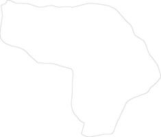 Kapisa Afghanistan outline map vector