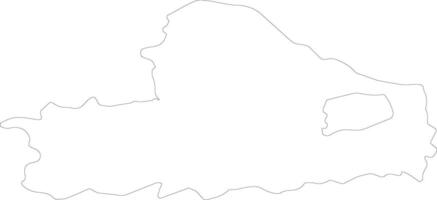 Gyor-Moson-Sopron Hungary outline map vector