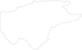 Guaviare Colombia outline map vector