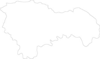 Guadalajara Spain outline map vector