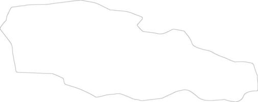 Guria Georgia outline map vector