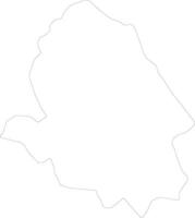 Ha Bhutan outline map vector