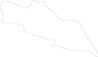 Hajigabul Azerbaijan outline map vector