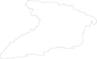 Granma Cuba outline map vector