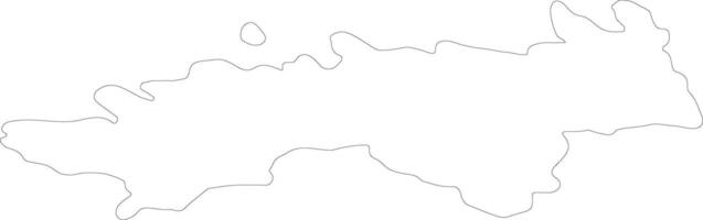 Harju Estonia outline map vector