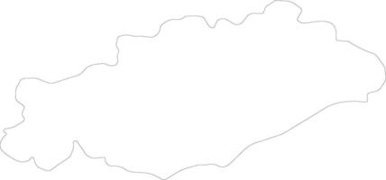 Herault France outline map vector