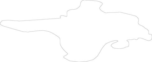 Hiiu Estonia outline map vector