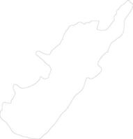 Huila Colombia outline map vector