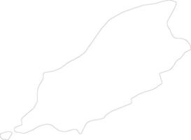 Isle of Man Isle of Man outline map vector