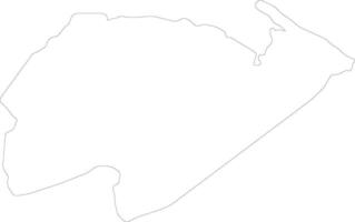 Izabal Guatemala outline map vector