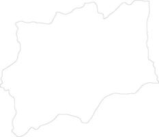 Huila Angola outline map vector