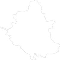 Ipeiros Greece outline map vector