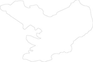 Jasz-Nagykun-Szolnok Hungary outline map vector