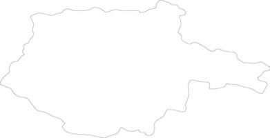 Jihocesky Czech Republic outline map vector