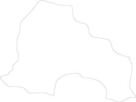 Kankan Guinea outline map vector