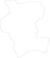 Kemo Central African Republic outline map vector