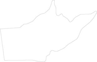 Makamba Burundi outline map vector