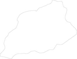 khost Afganistán contorno mapa vector