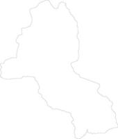 Malanje Angola outline map vector