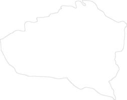 Kunduz Afghanistan outline map vector