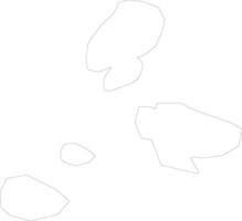 Kumlinge Aland outline map vector