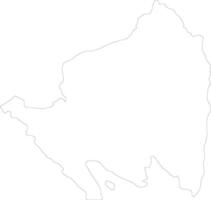 Lampung Indonesia outline map vector