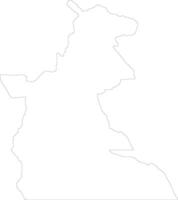 Maniema Democratic Republic of the Congo outline map vector