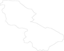 Leitrim Ireland outline map vector