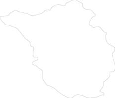 Kilkenny Ireland outline map vector