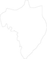 Macenta Guinea outline map vector